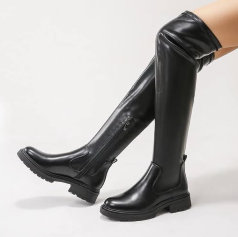 KOZACZKI ZA KOLANO PŁASKIE LICO (PW) 9156