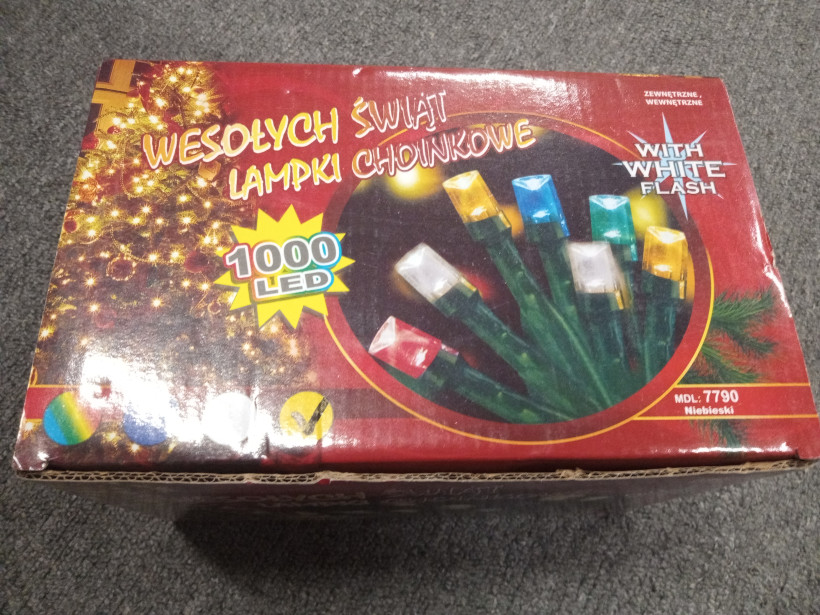 Lampki LED 1000 flash