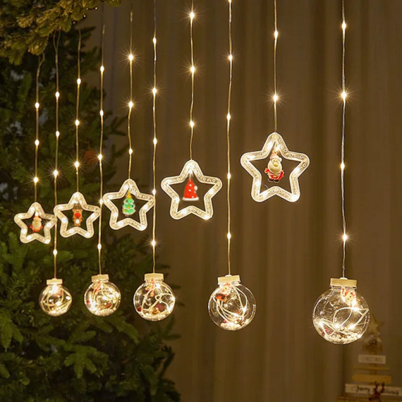 Kurtyna świąteczna LED Christmas  300x150 cm LAMP7