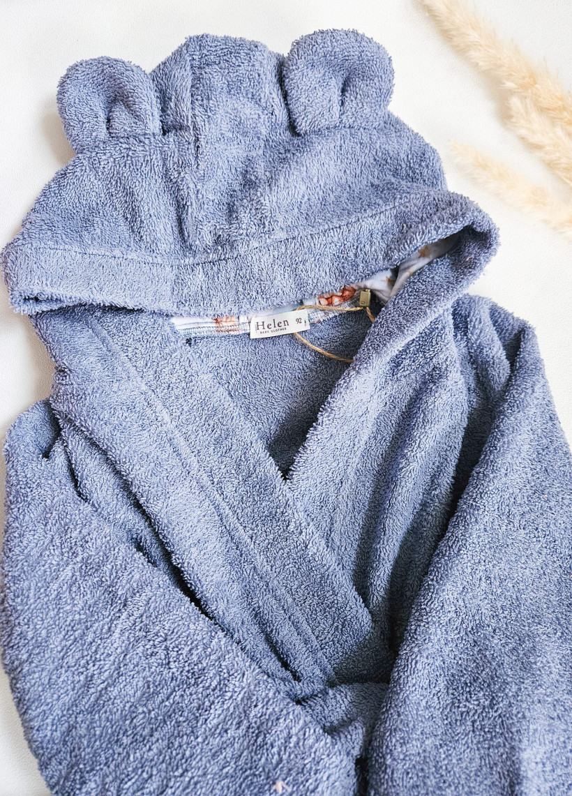 Szlafroczek niebieski + misie Helen