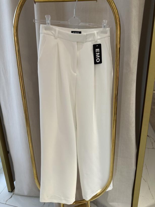 EM SPODNIE ELEGANCKIE BIAŁE