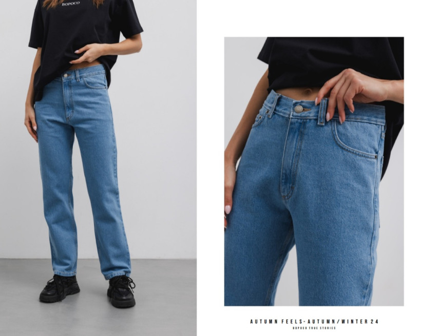 JEANSY NIEBIESKIE BOPOCO