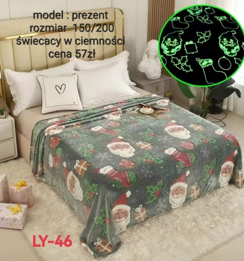 Koc świecący w ciemności - zielony