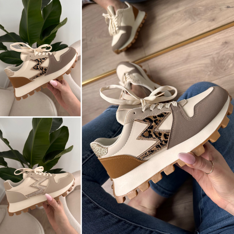 Sneakersy Gruba Podeszwa 