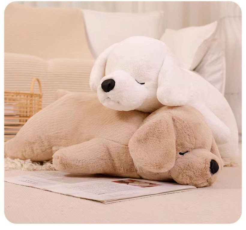 PSÍK biely - plyšová hračka s dekou