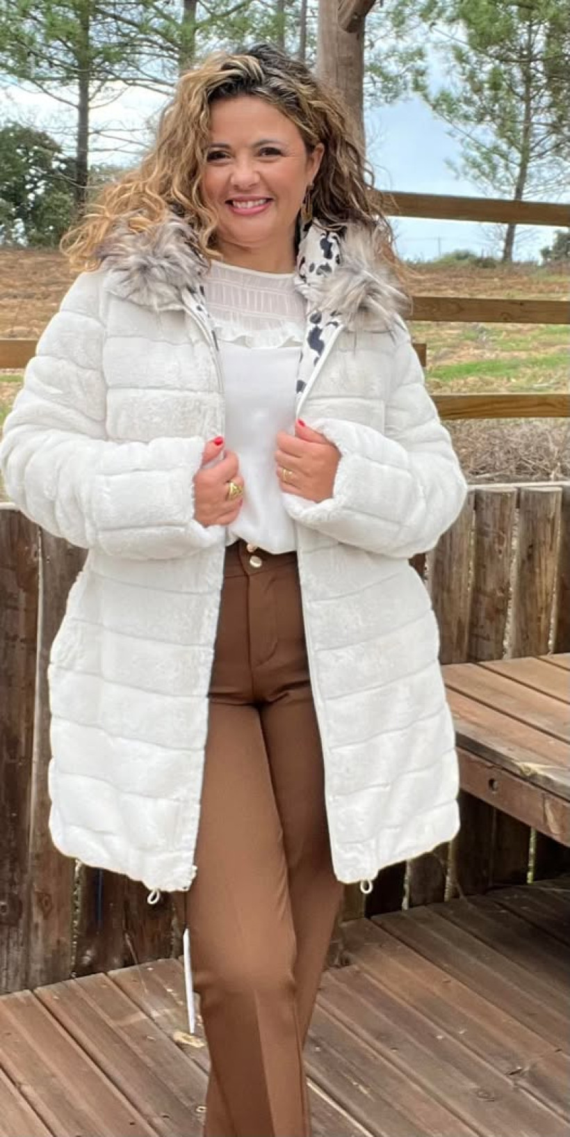 Parka reversivel Silvina Campos