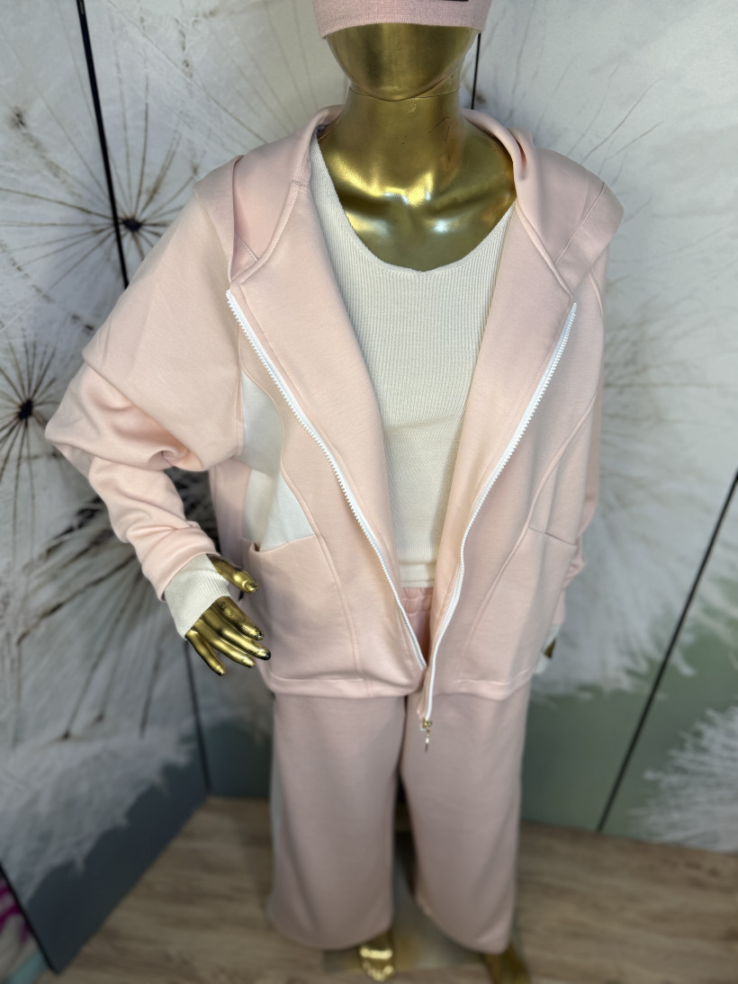 Dres zapinany na zamek z lampasem Minouu