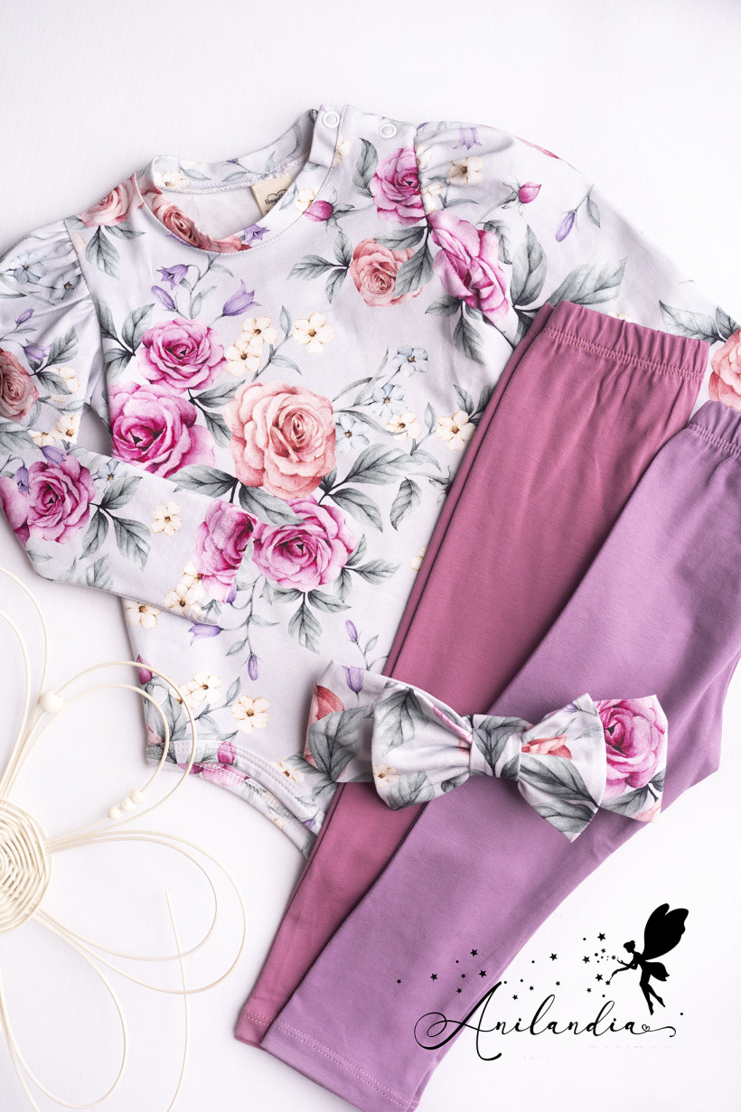 Body/Bluzka Wiosenne Róże na mięcie Haydi