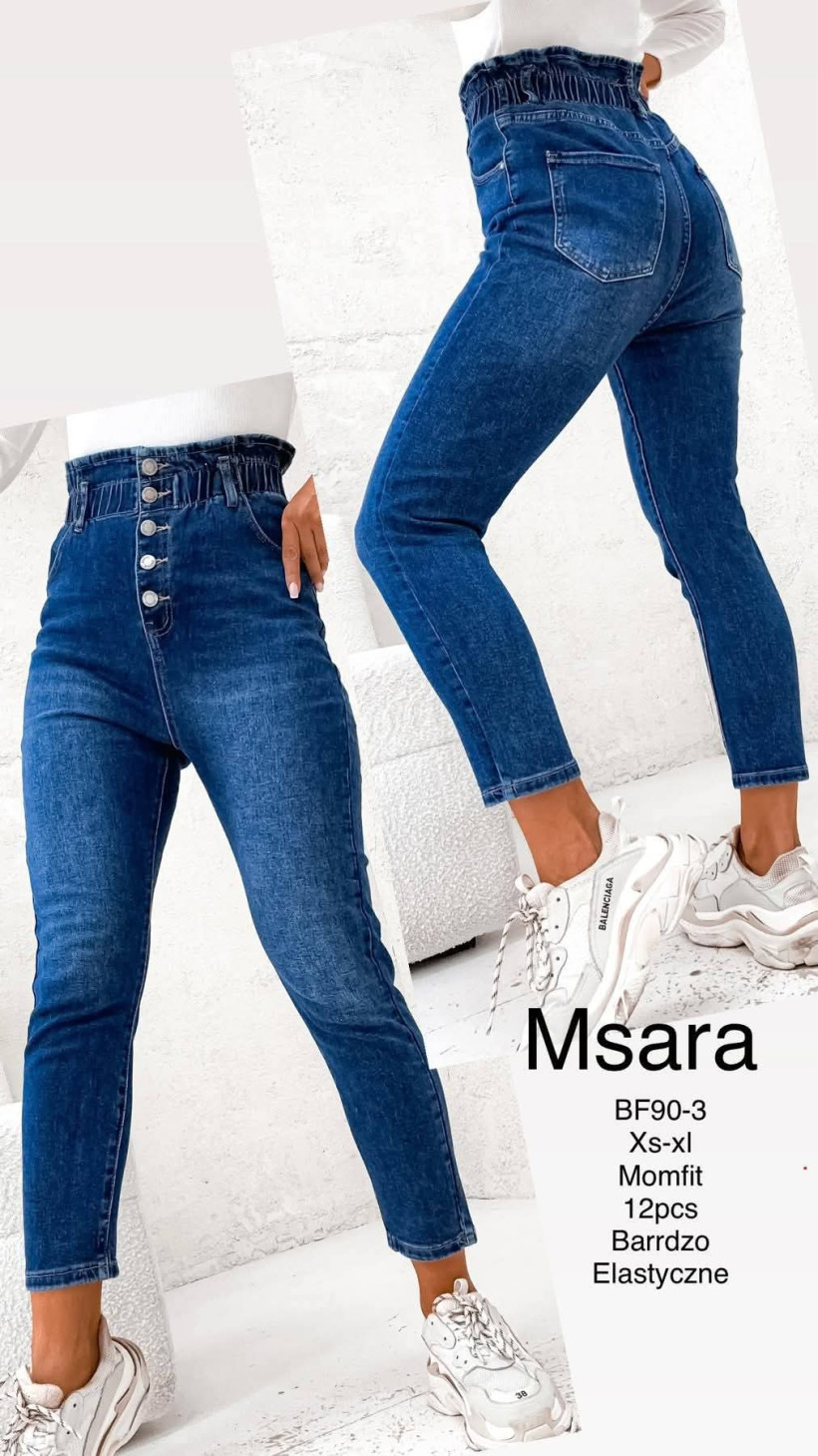 Spodnie m sara mom fit bf90-3