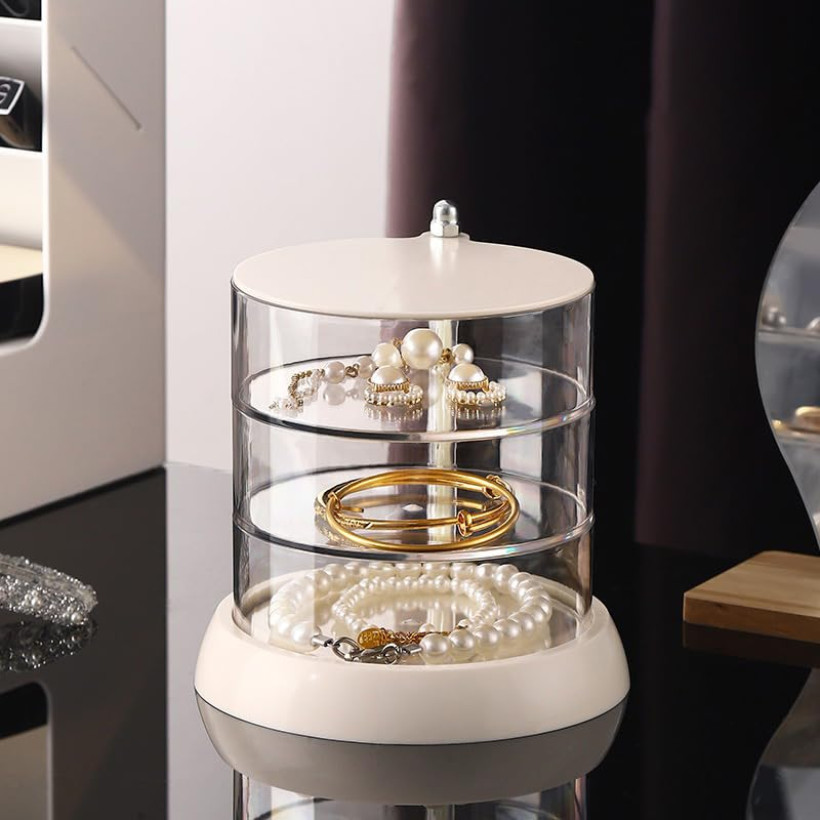 YIEZI 3-warstwowy organizer na biżuterię