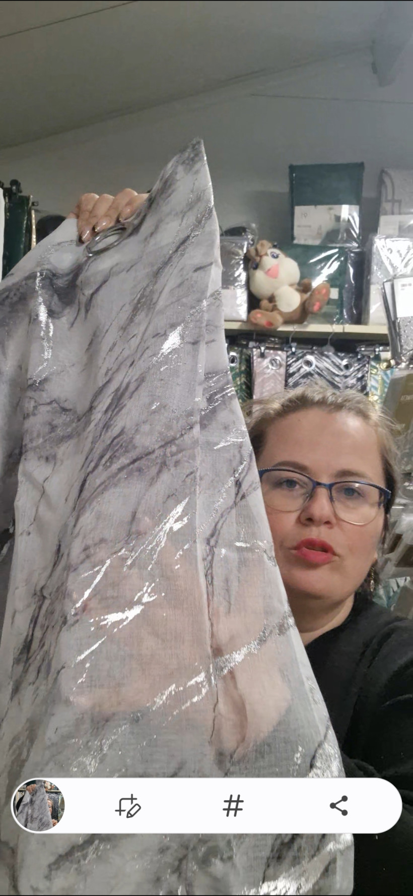 Zasłonka Alivia 140x270przelotka