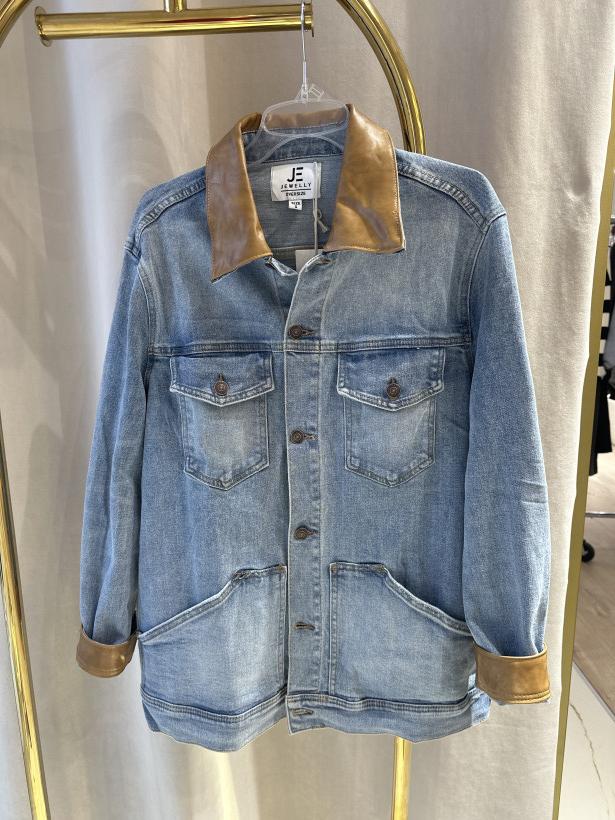 JE KATANA JEANS KOŁNIERZ KARMEL