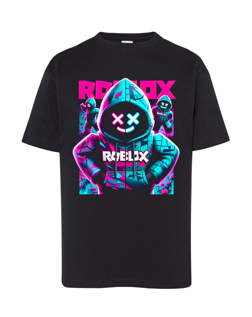 ZA T-shirt CZARNY - ROBLOX kaptur