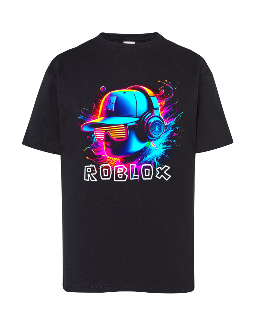 ZA T-shirt CZARNY - ROBLOX czapka