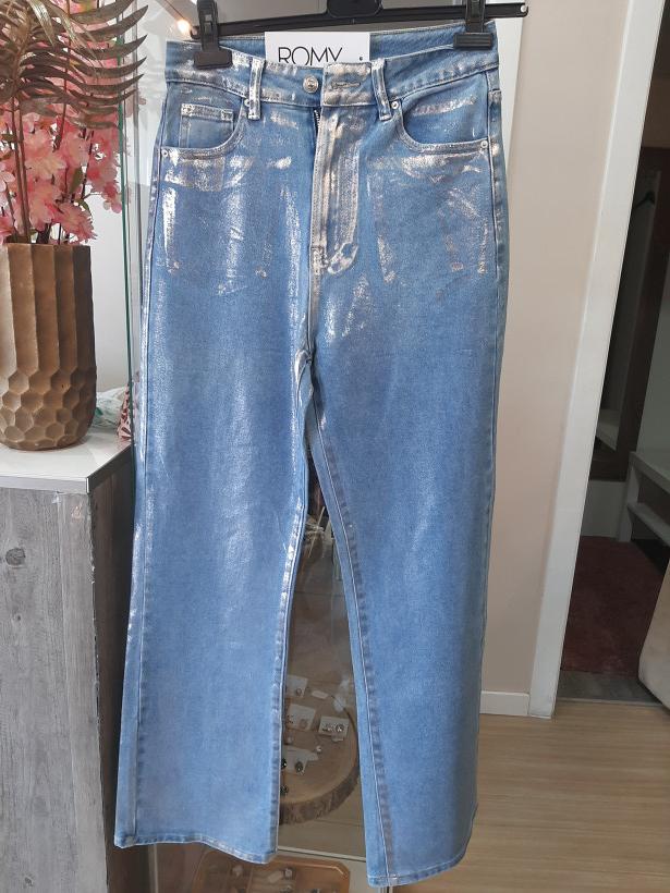 Calças de ganga brilhantes