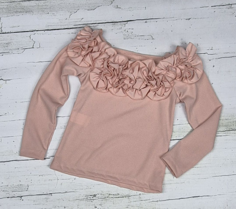 Bluzka Barbie brzoskwinia