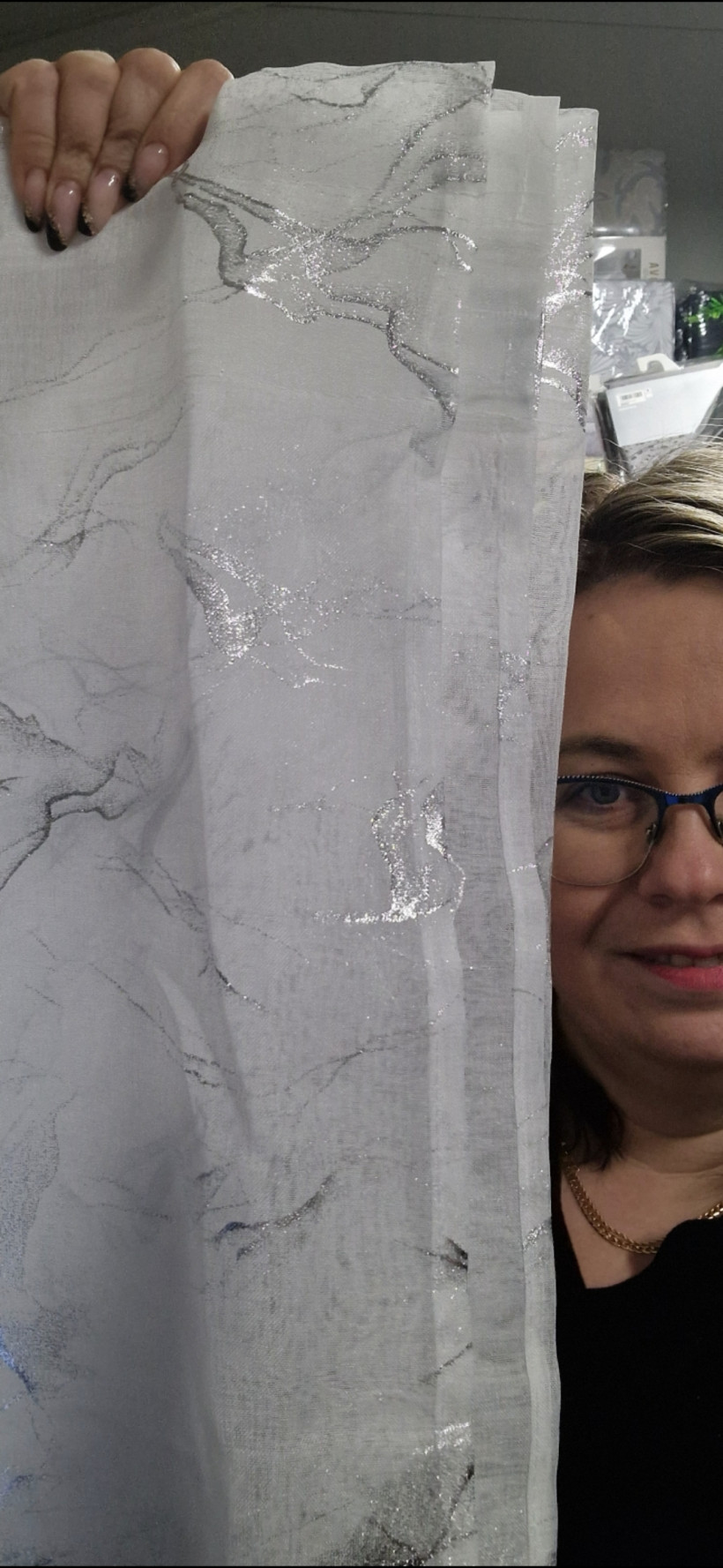 MARMUREK etamina sreberko 140x270cm