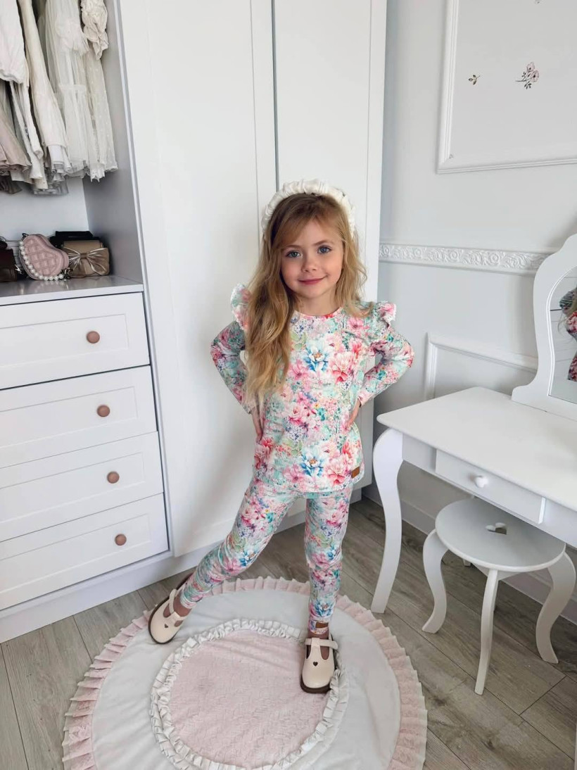 Leginsy pastelowa wiosna Zuzi