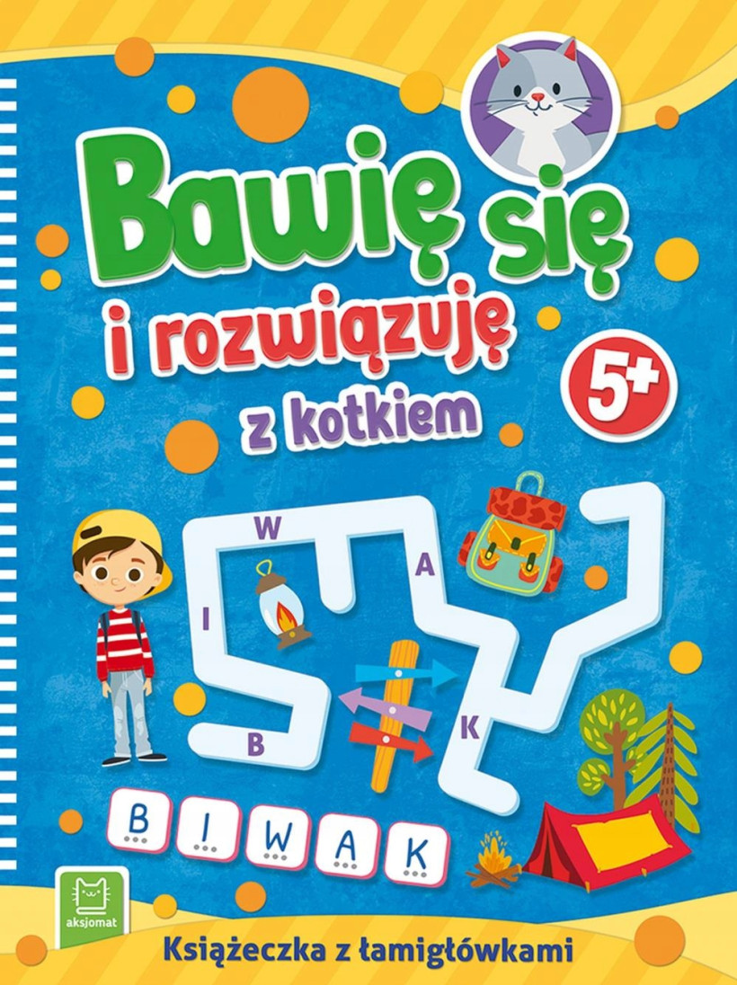 Bawię się i rozwiązuję z kotkiem. 5+ Książka dla dzieci