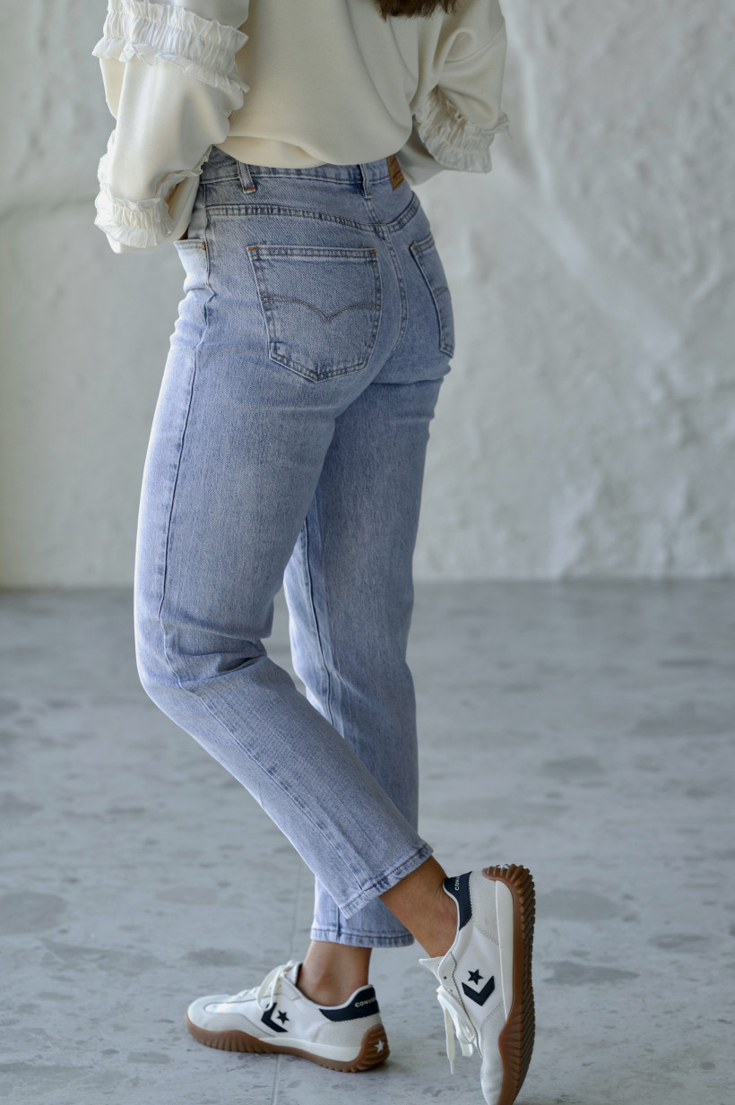 SPODNIE JASNY JEANS MOM FIT