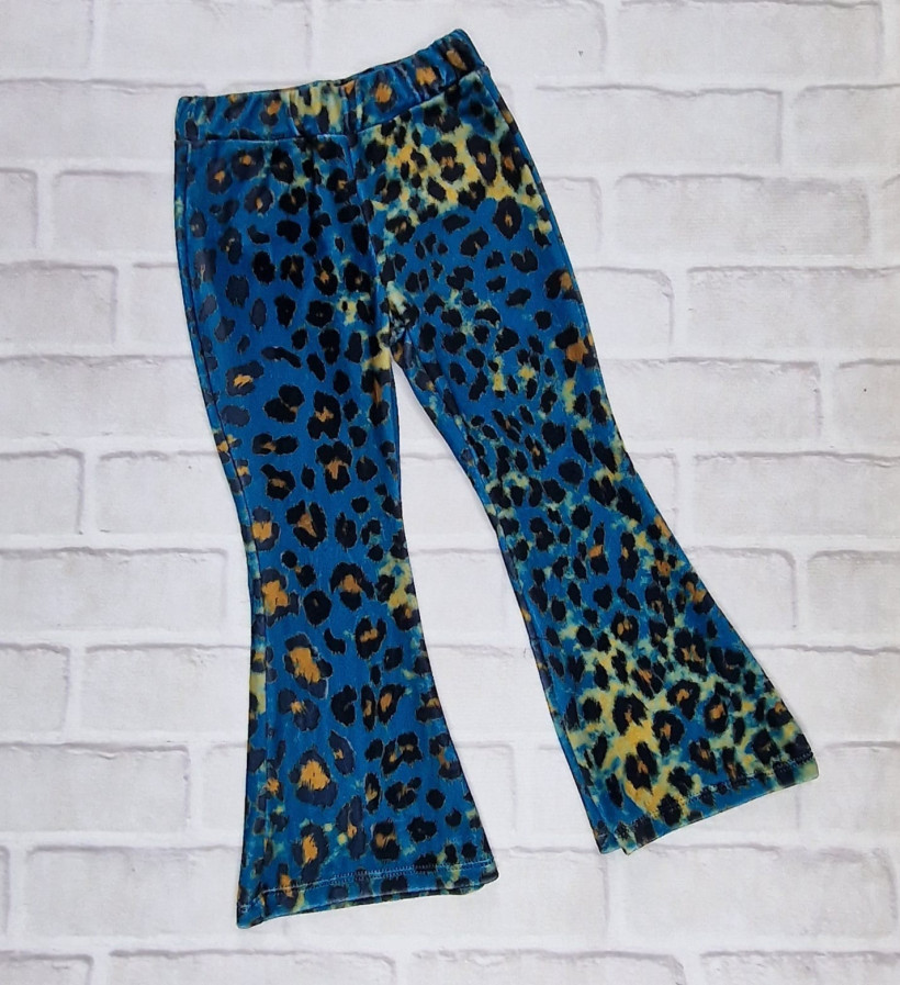 Spodnie dzwony pantera blue