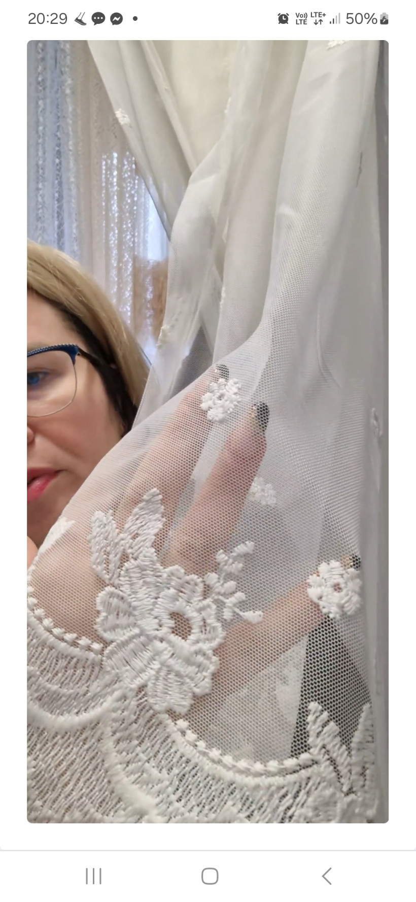 Zestaw balkonowy ecri z haftem 400x160+200x250