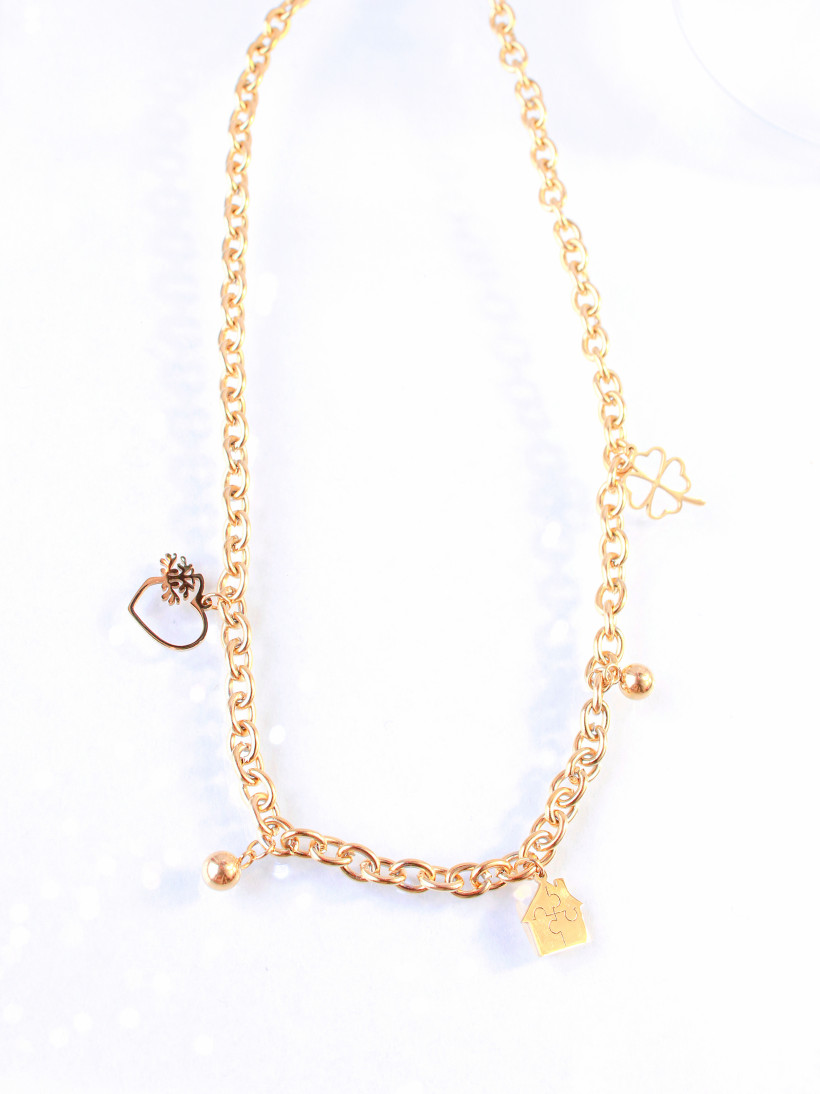 NASZYJNIK Z DOMMKIEM GRUBASEK