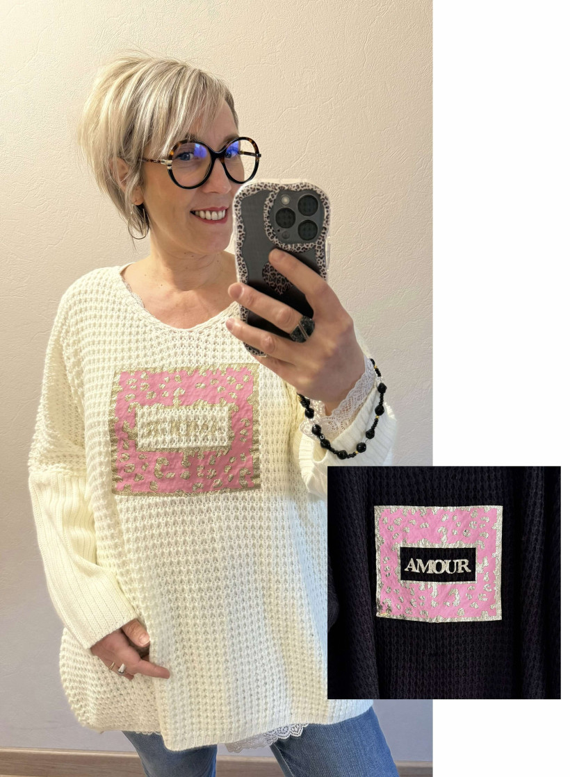 pull amour rose 