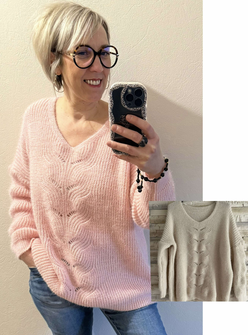pull ajouré