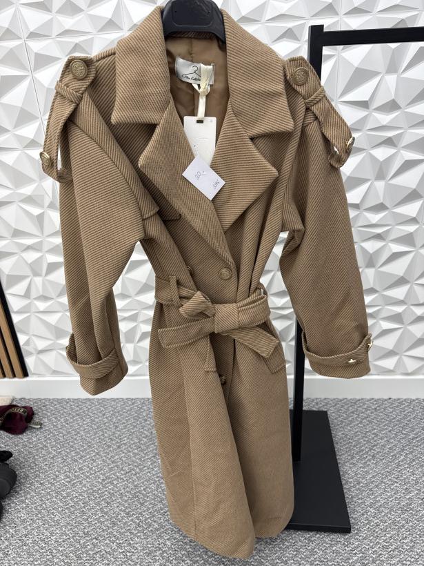 długi płaszcz camel WYPRZEDAŻ 