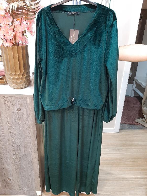 Conjunto camisola e calças verde