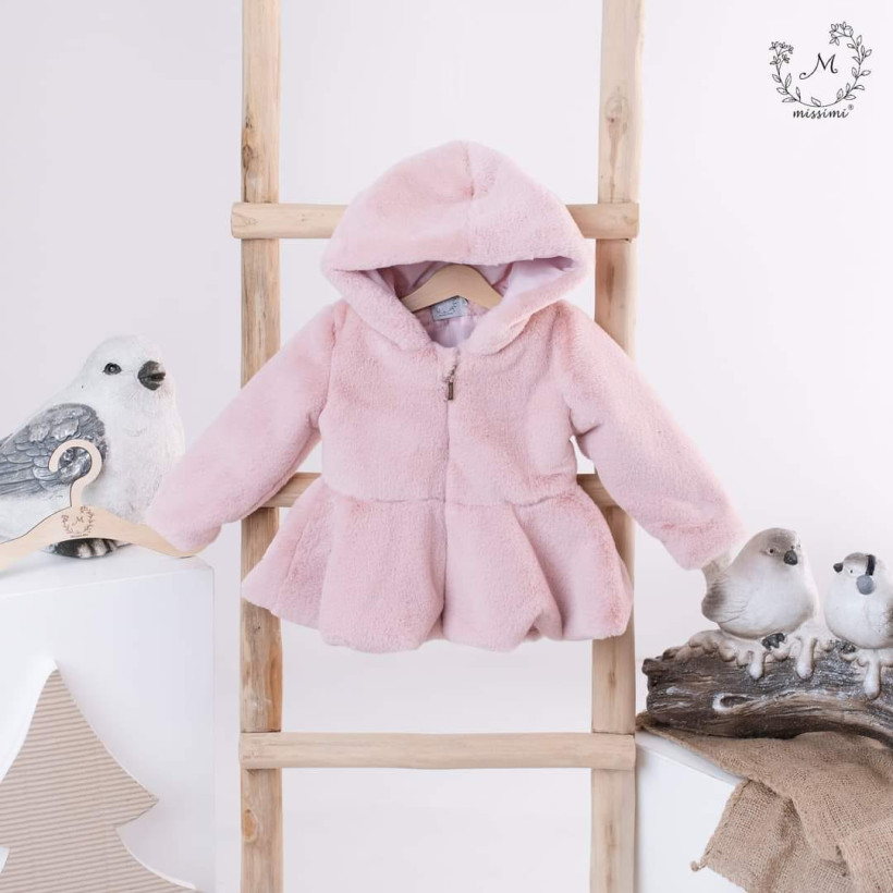 Płaszczyk królik róż Missimi