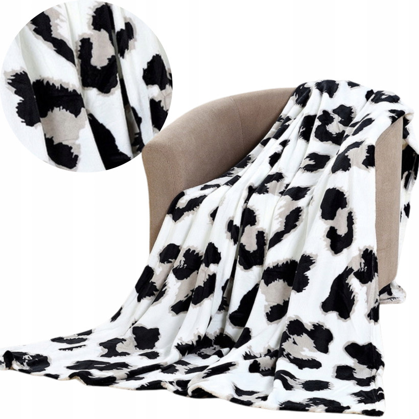 Koc z mikrofibry 130x180cm pantera KKC-139