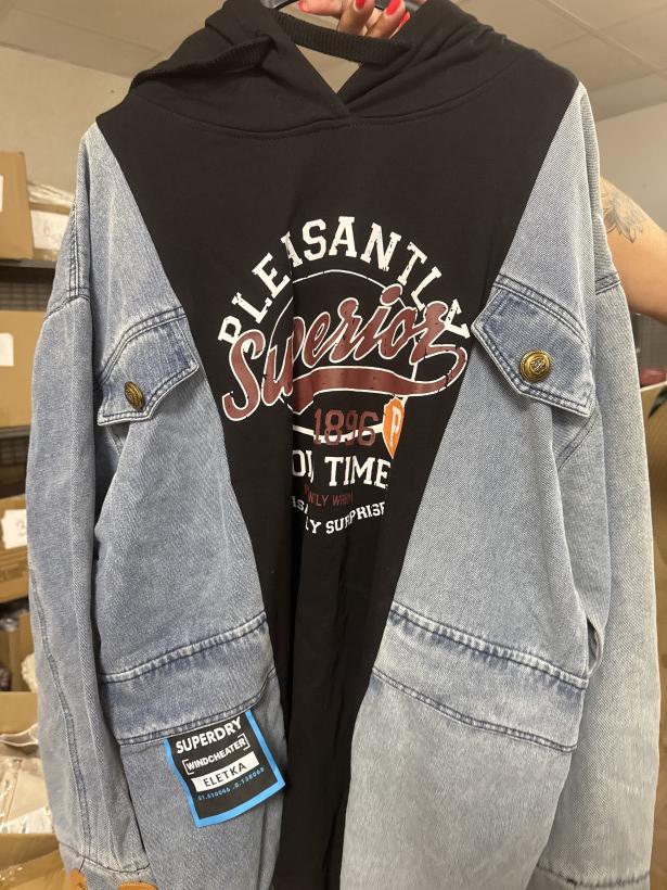 tunika jeans dres nadruk vWYPRZEDAŻ