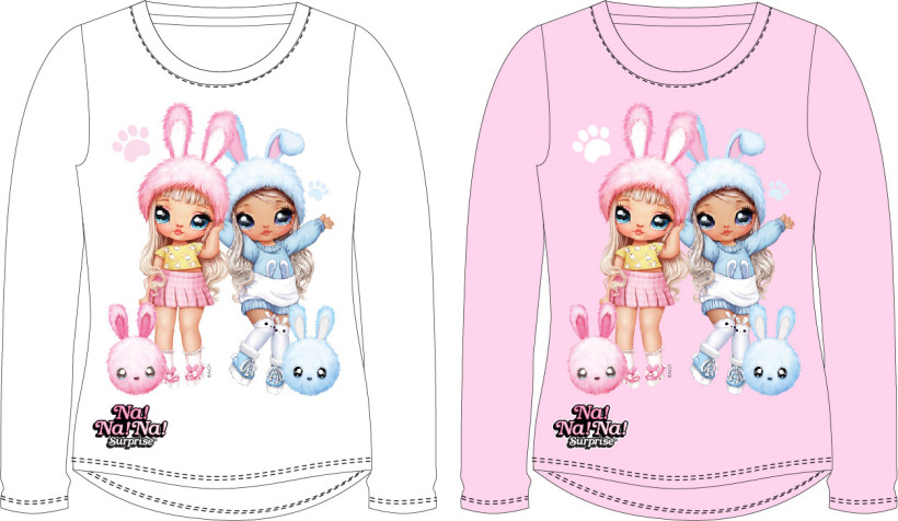 T-SHIRT DZIEWCZĘCY NANA Różowa