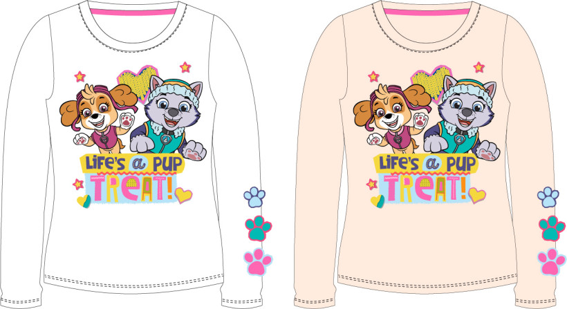 T-SHIRT DZIEWCZĘCY PAW MORELOWY