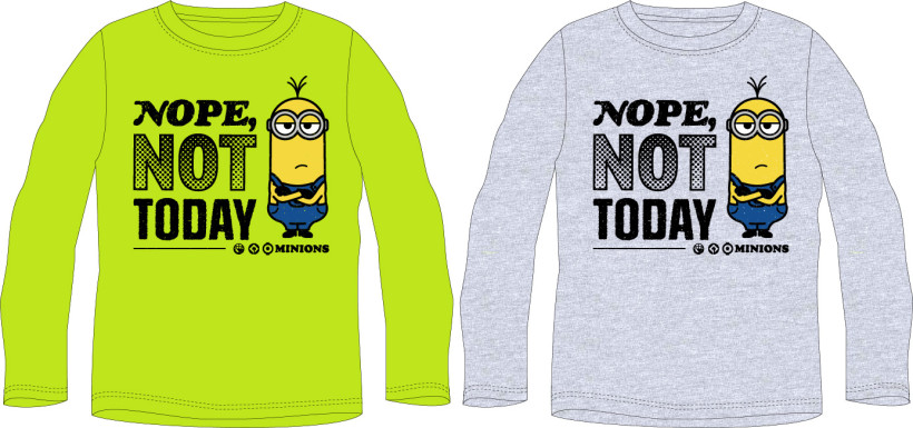 T-SHIRT CHŁOPIĘCY MINIONS SZARA