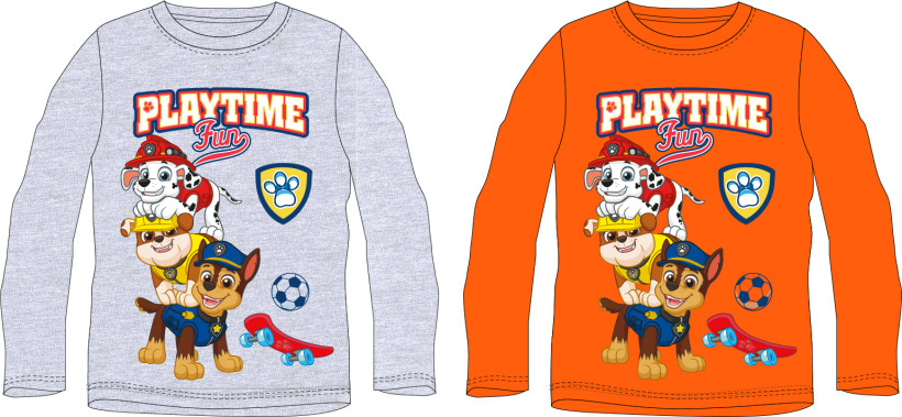 T-SHIRT CHŁOPIĘCY PAW SZARY