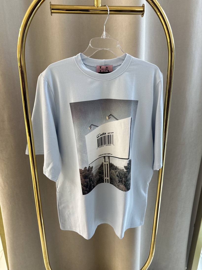 LA MILLA TSHIRT KOD KRESKOWY BŁĘKIT