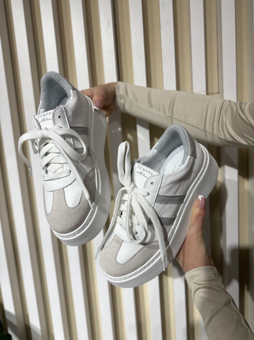 SEM SNEAKERSY PASEK SZARY