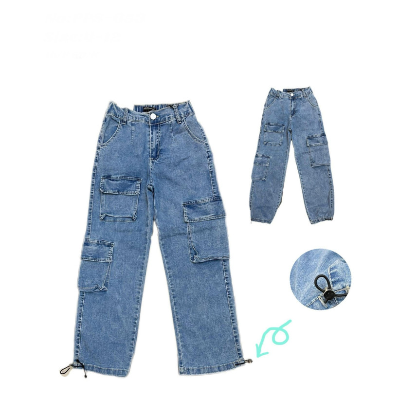 Spodnie  jeans kieszenie 