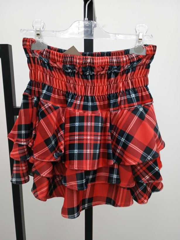 Spódnico- spodenki kratka czerwona 