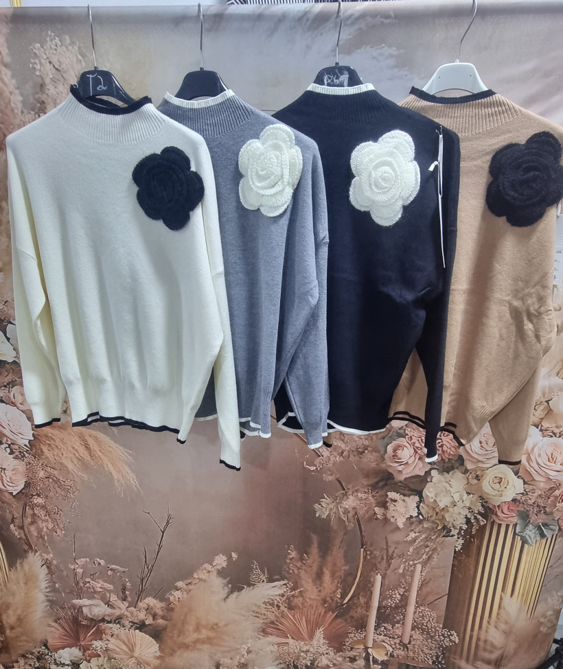 Camisola malha flor - selmo 202
