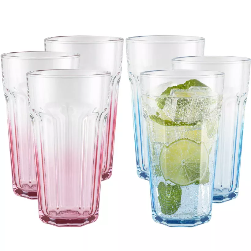 szklanka 630 ml różowe ombre 