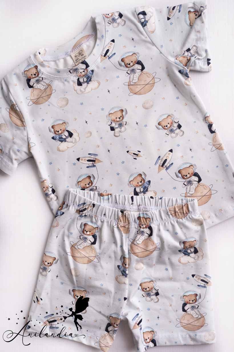 Piżamka Misie w Kosmosie na Błękicie Haydi