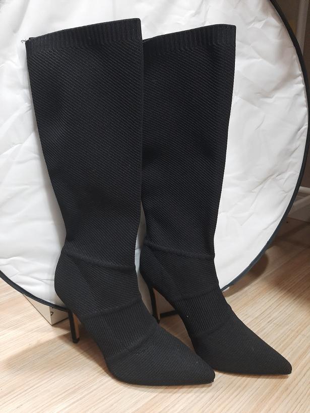 Botas de cano alto pretas