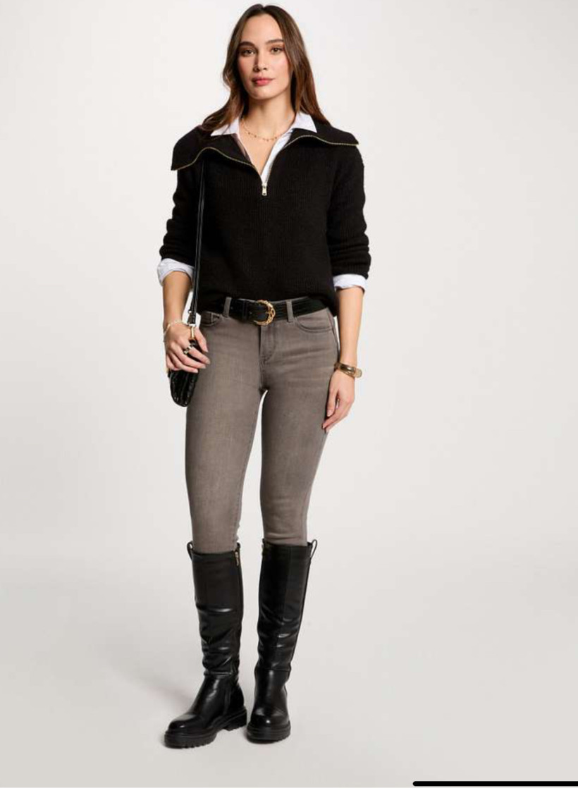 Calça de ganga cinza