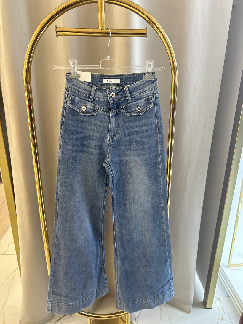 JE SPODNIE JEANS KIESZENIE JP26309