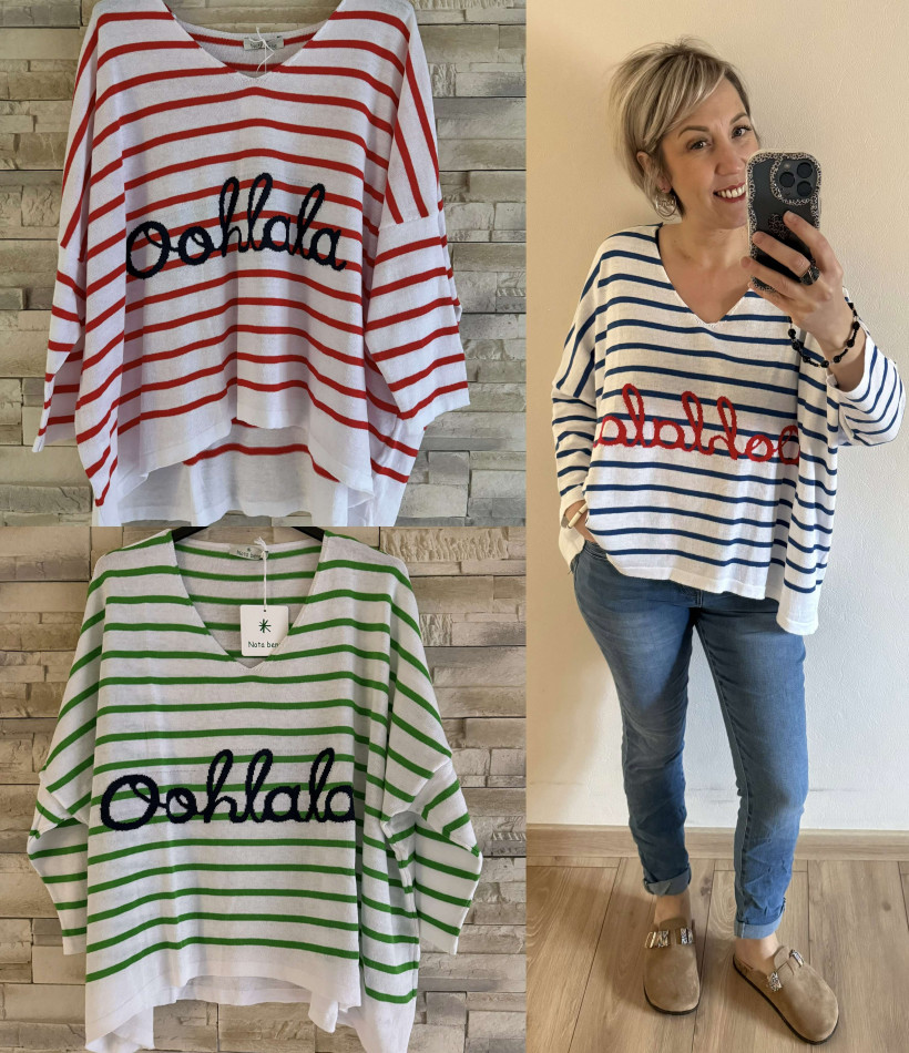 pull rayures OHLALA