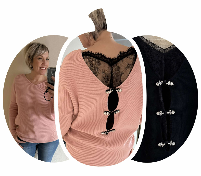 Pull dentelle 